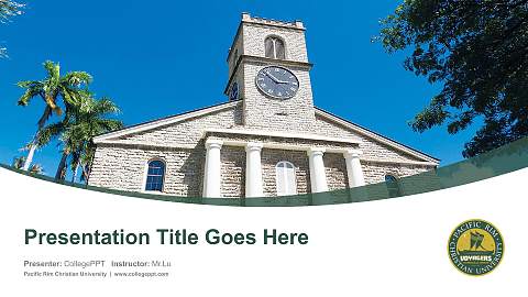 Pacific Rim Christian University Course/Courseware Creation PPT Template