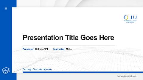 Our Lady of the Lake University Thesis Proposal/Graduation Defense PPT Template