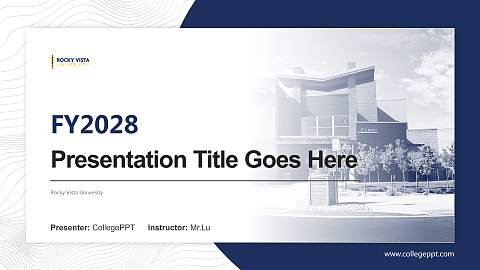 Rocky Vista University Academic Presentation/Research Findings Report PPT Template