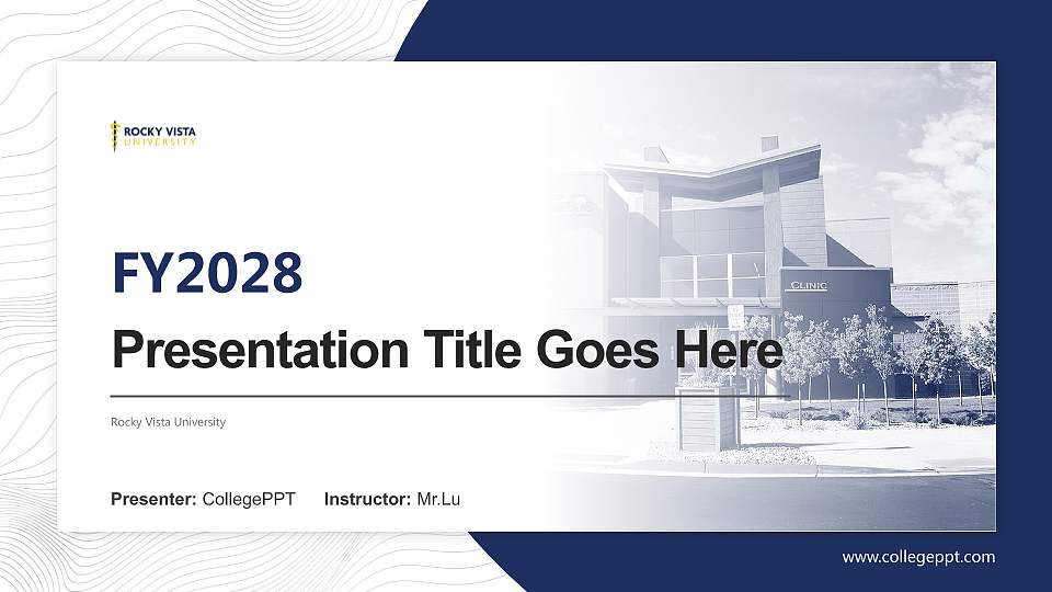 Rocky Vista University Academic Presentation/Research Findings Report PPT Template16:9 ratio PPT effect preview image