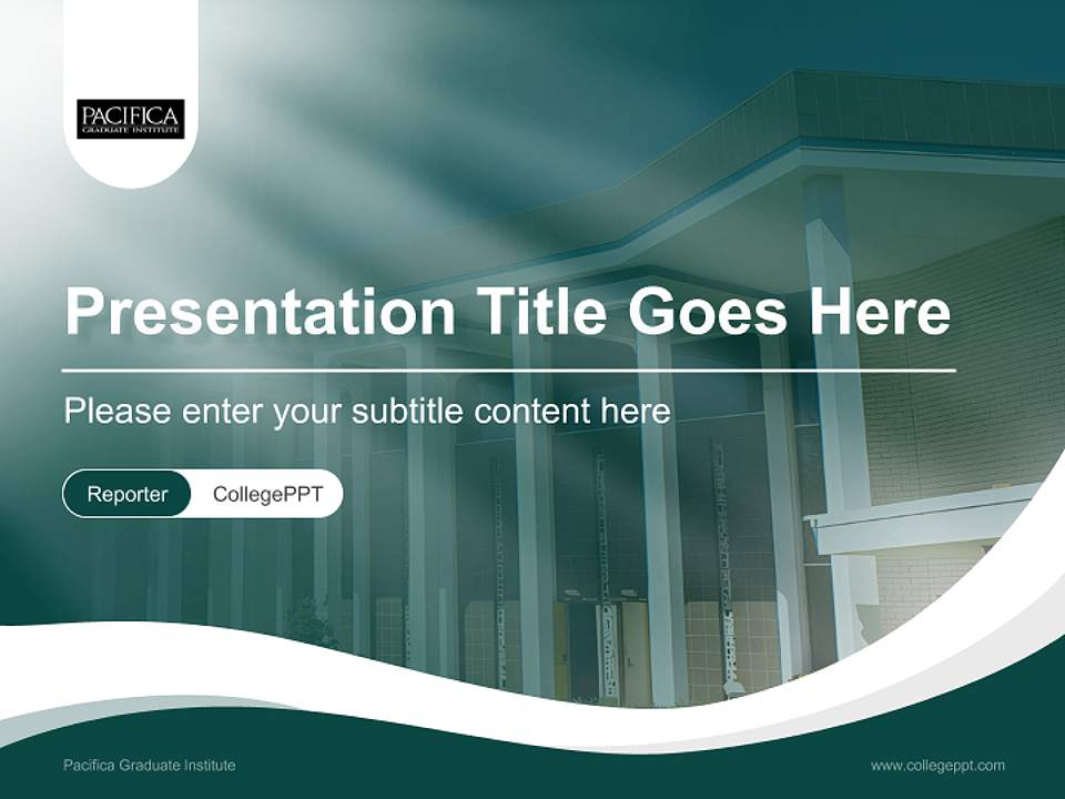 Pacifica Graduate Institute Lecture Sharing and Networking Event PPT Template4:3 ratio PPT effect preview image4