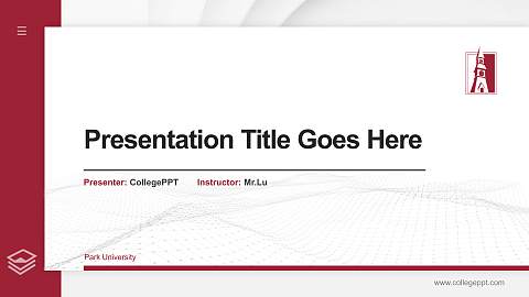 Park University Thesis Proposal/Graduation Defense PPT Template
