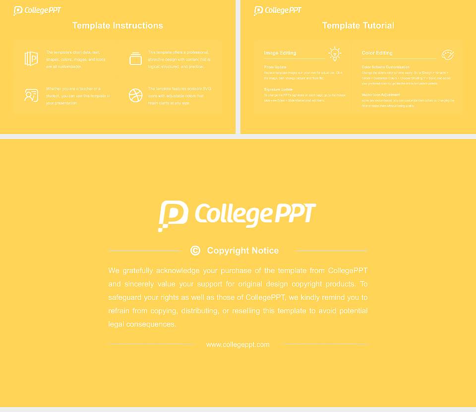Ottawa University-Surprise Course/Courseware Creation PPT Template16:9 ratio PPT effect preview image5