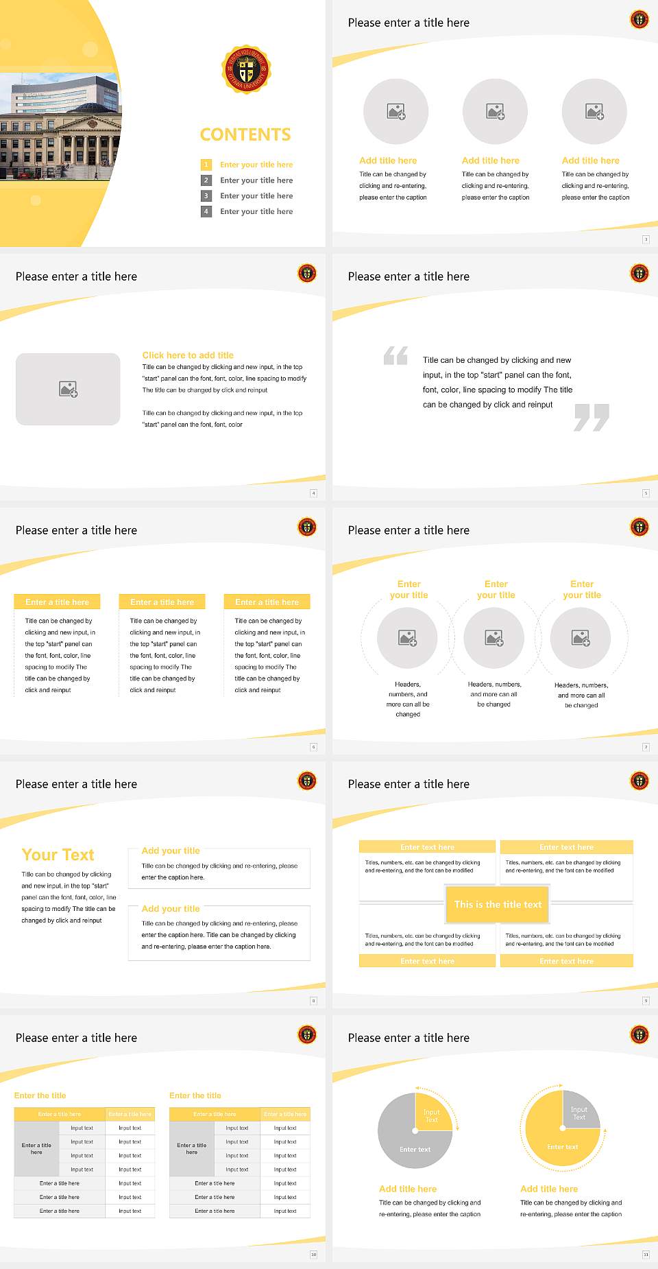 Ottawa University-Ottawa Course/Courseware Creation PPT Template4:3 ratio PPT effect preview image2