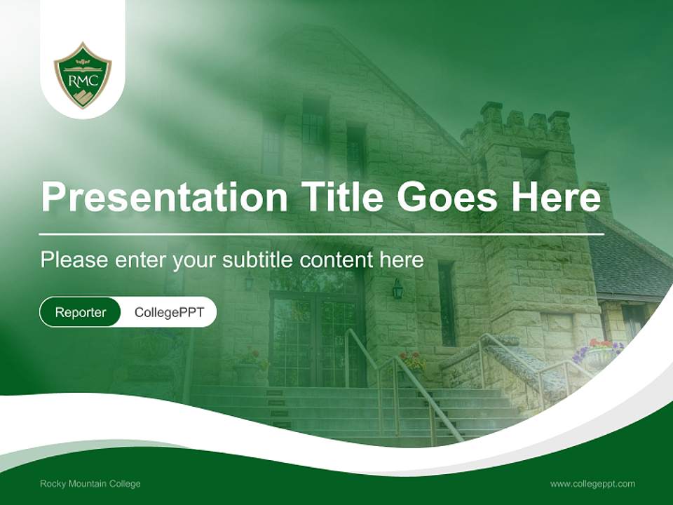 Rocky Mountain College Lecture Sharing and Networking Event PPT Template4:3 ratio PPT effect preview image4