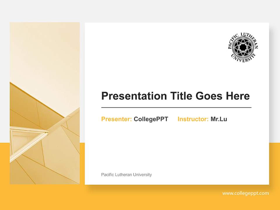 Pacific Lutheran University General Purpose PPT Template4:3 ratio PPT effect preview image6