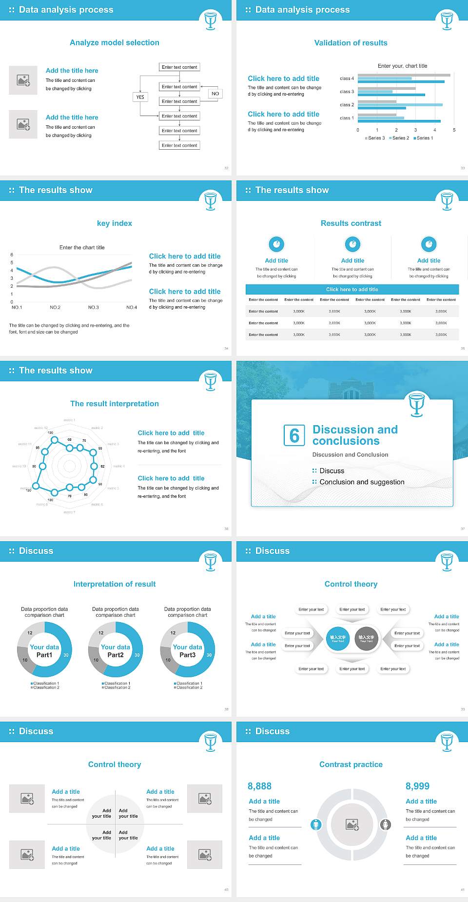 Richmont Graduate University Graduation Thesis Defense PPT Template4:3 ratio PPT effect preview image5