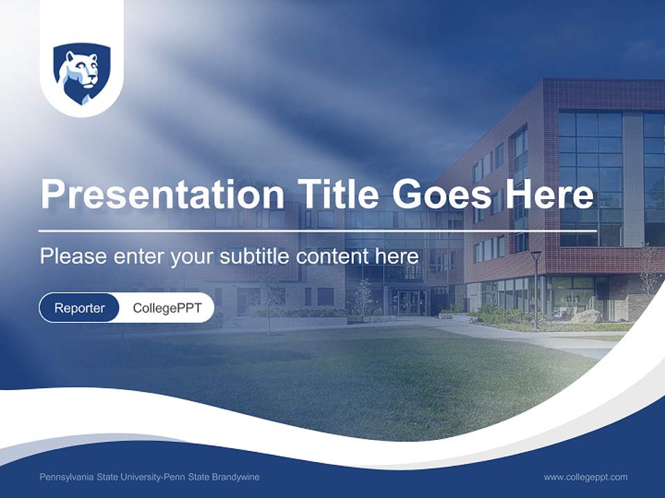 Pennsylvania State University-Penn State Brandywine Lecture Sharing and Networking Event PPT Template4:3 ratio PPT effect preview image4