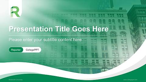 Roosevelt University Lecture Sharing and Networking Event PPT Template