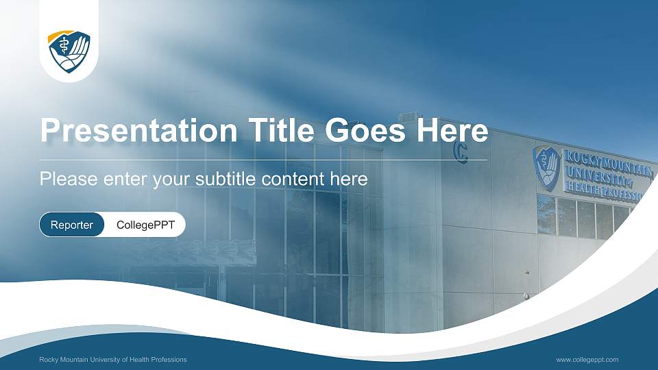 Rocky Mountain University of Health Professions Lecture Sharing and Networking Event PPT Template16:9 ratio PPT effect preview image