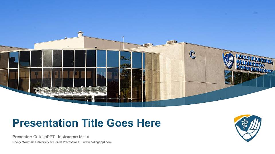 Rocky Mountain University of Health Professions Course/Courseware Creation PPT Template16:9 ratio PPT effect preview image