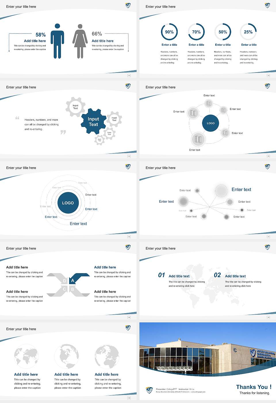 Rocky Mountain University of Health Professions Course/Courseware Creation PPT Template16:9 ratio PPT effect preview image4