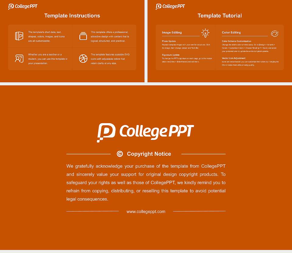 Rochester Institute of Technology Course/Courseware Creation PPT Template16:9 ratio PPT effect preview image5