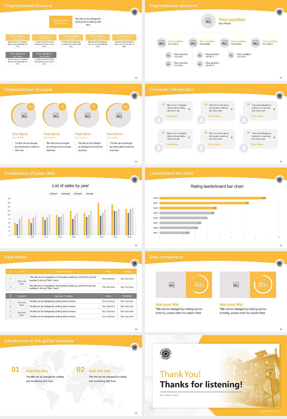 Pacific Lutheran University Academic Presentation/Research Findings Report PPT Template16:9 ratio PPT effect preview image4