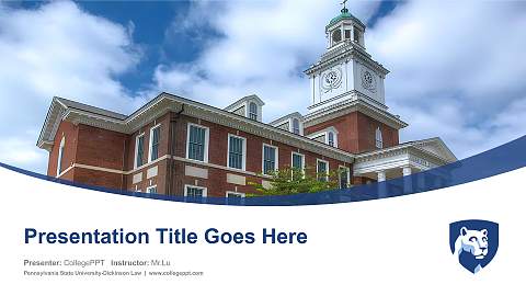 Pennsylvania State University-Dickinson Law Course/Courseware Creation PPT Template