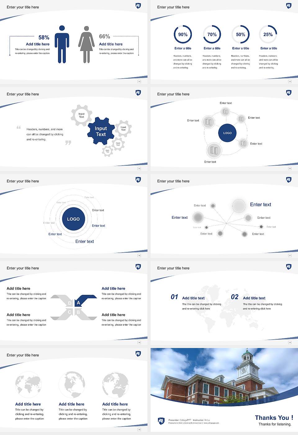 Pennsylvania State University-Dickinson Law Course/Courseware Creation PPT Template16:9 ratio PPT effect preview image4