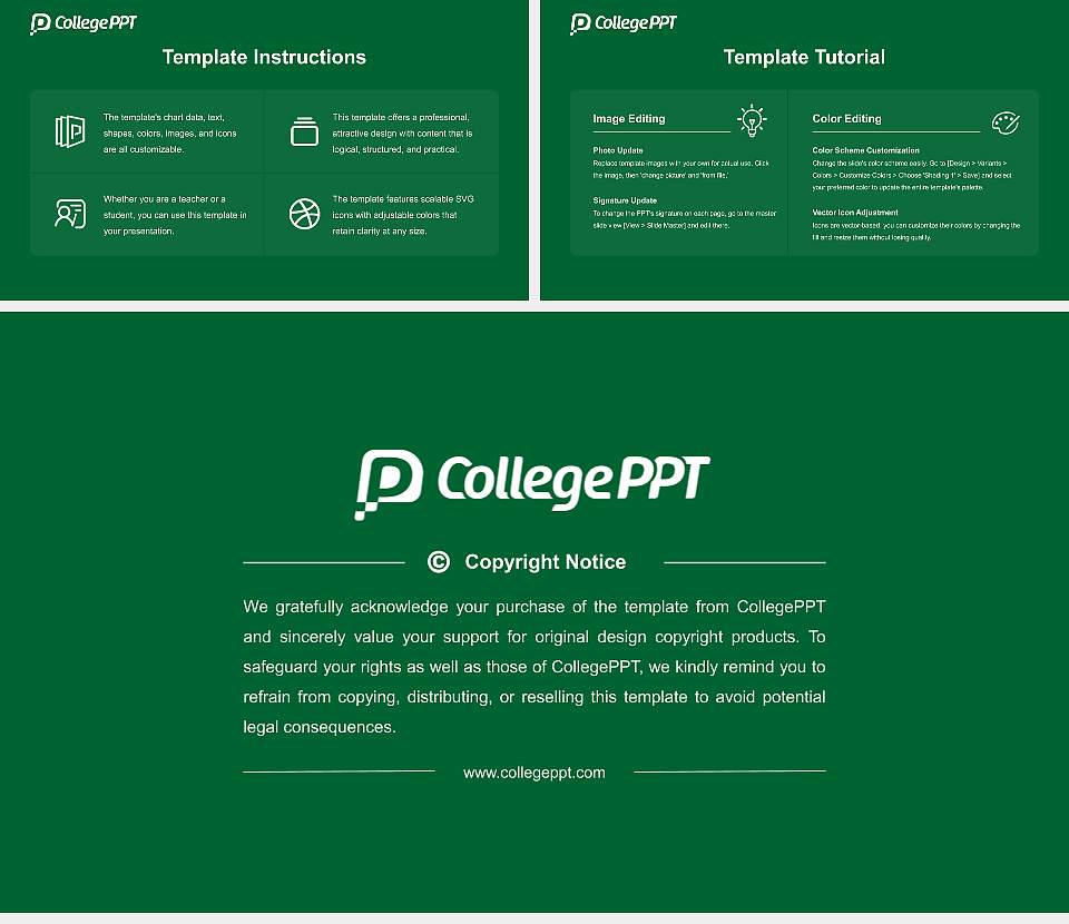 Rush University Course/Courseware Creation PPT Template16:9 ratio PPT effect preview image5