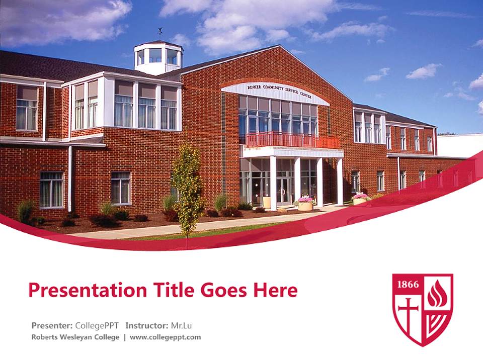 Roberts Wesleyan College Course/Courseware Creation PPT Template4:3 ratio PPT effect preview image5
