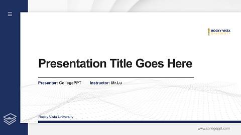 Rocky Vista University Thesis Proposal/Graduation Defense PPT Template