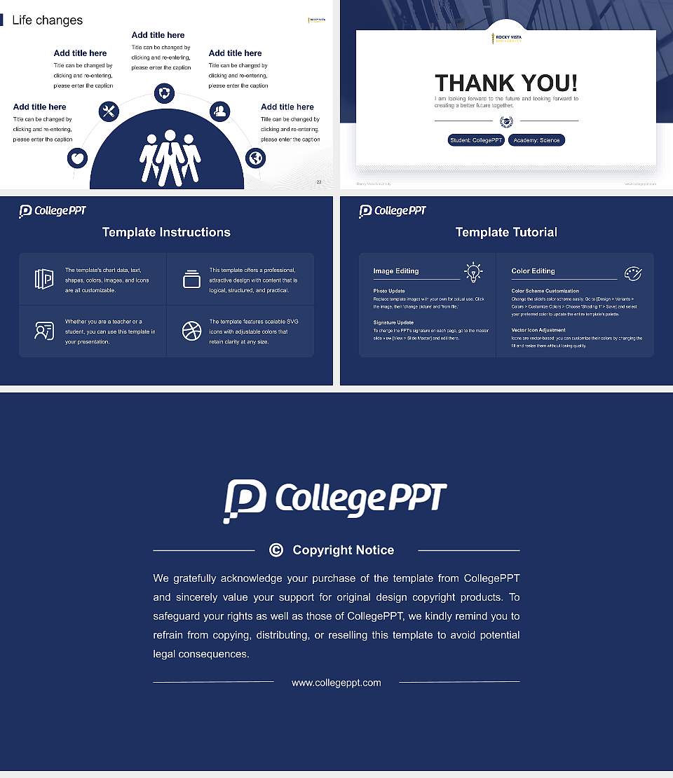 Rocky Vista University National Scholarship Defense PPT Template16:9 ratio PPT effect preview image4