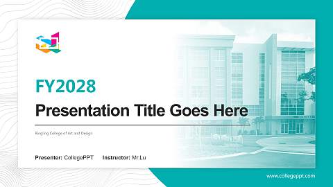 Ringling College of Art and Design Academic Presentation/Research Findings Report PPT Template