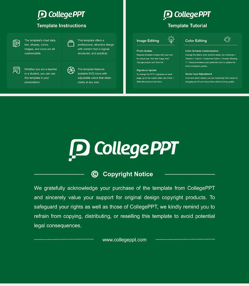 Rush University Course/Courseware Creation PPT Template4:3 ratio PPT effect preview image5