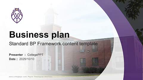 Payne Theological Seminary Competition/Entrepreneurship Contest PPT Template