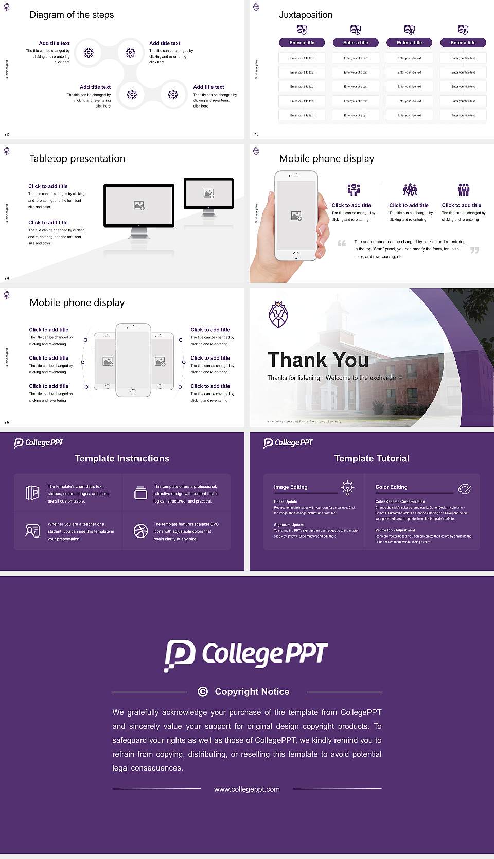 Payne Theological Seminary Competition/Entrepreneurship Contest PPT Template16:9 ratio PPT effect preview image9