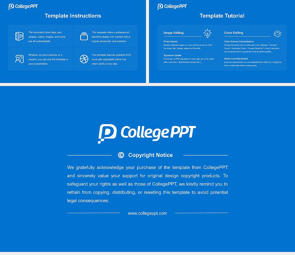 Pennsylvania College of Technology Course/Courseware Creation PPT Template16:9 ratio PPT effect preview image5