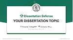 Pacific States University Graduation Thesis Defense PPT Template