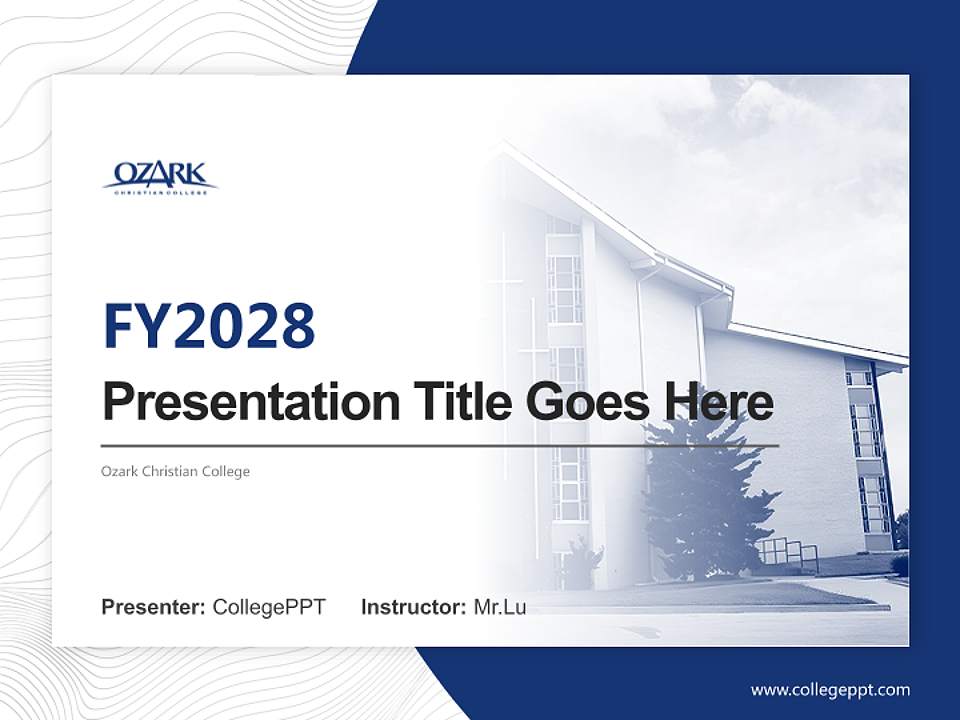 Ozark Christian College Academic Presentation/Research Findings Report PPT Template4:3 ratio PPT effect preview image5