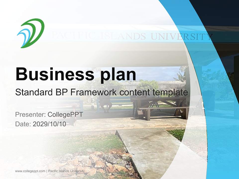 Pacific Islands University Competition/Entrepreneurship Contest PPT Template4:3 ratio PPT effect preview image9