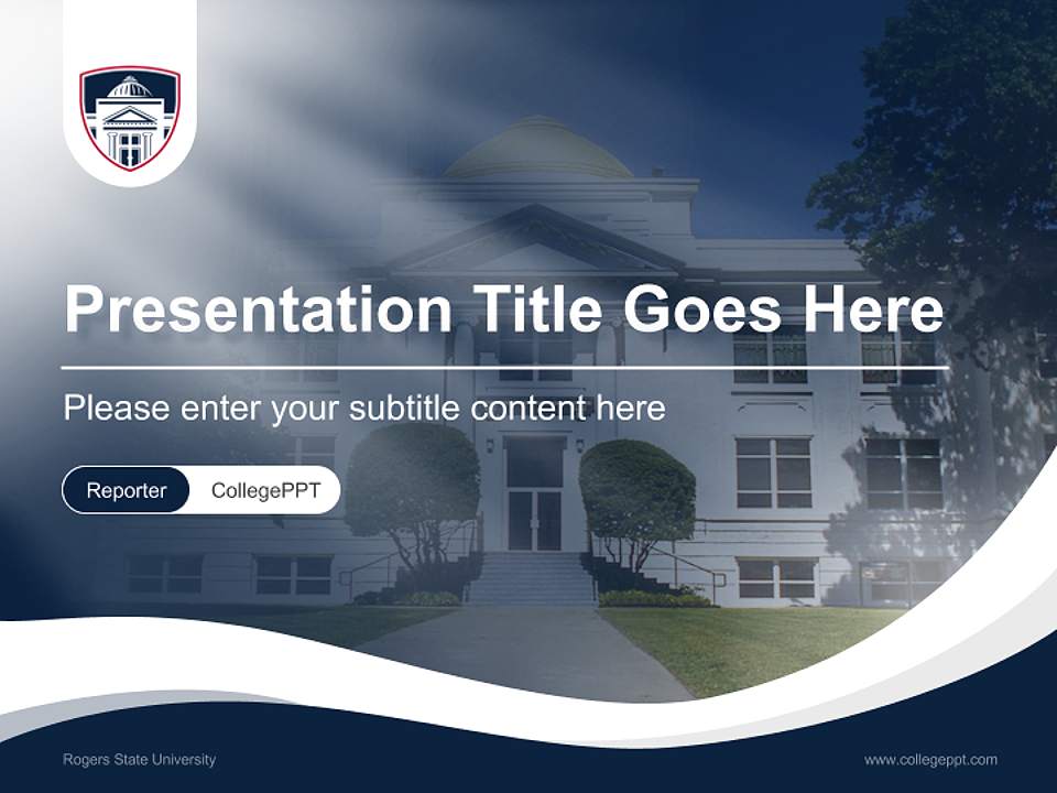 Rogers State University Lecture Sharing and Networking Event PPT Template4:3 ratio PPT effect preview image4