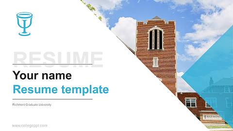 Richmont Graduate University Resume PPT Template