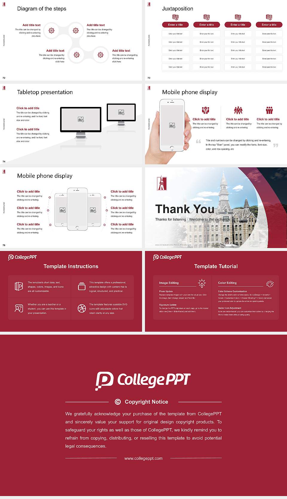 Park University Competition/Entrepreneurship Contest PPT Template16:9 ratio PPT effect preview image9
