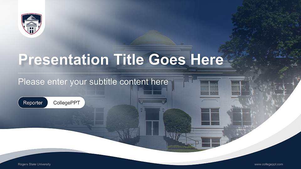 Rogers State University Lecture Sharing and Networking Event PPT Template16:9 ratio PPT effect preview image