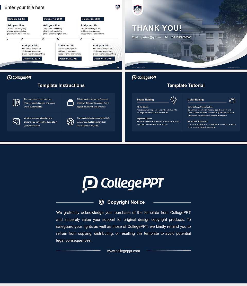 Rogers State University Lecture Sharing and Networking Event PPT Template16:9 ratio PPT effect preview image4