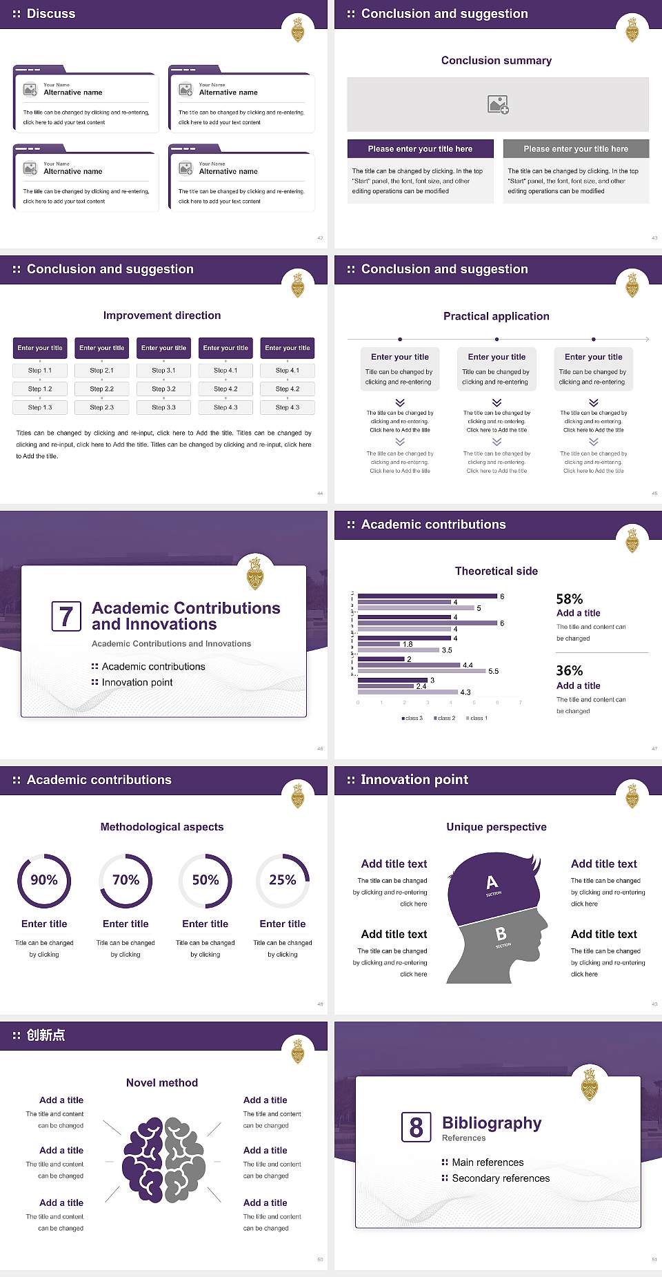Palmer College of Chiropractic Graduation Thesis Defense PPT Template4:3 ratio PPT effect preview image6