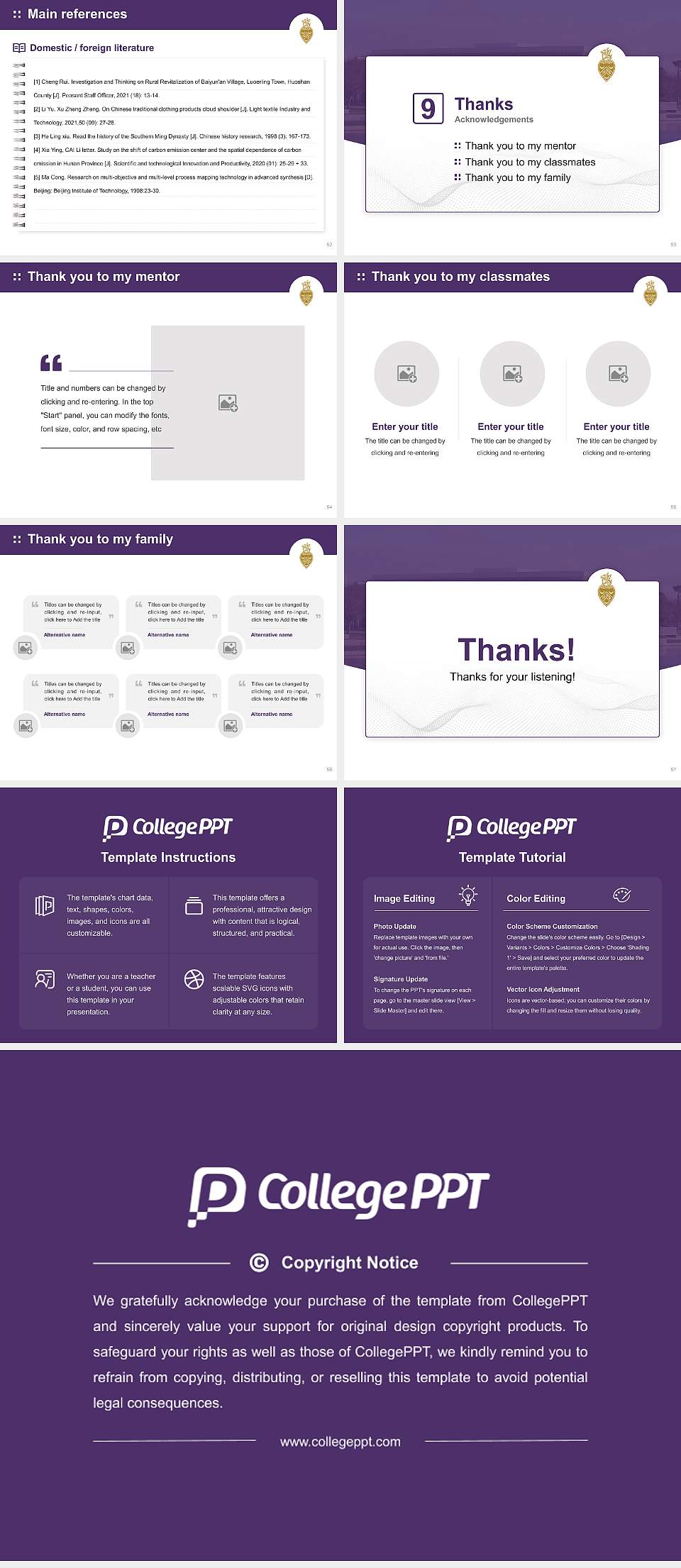 Palmer College of Chiropractic Graduation Thesis Defense PPT Template4:3 ratio PPT effect preview image7