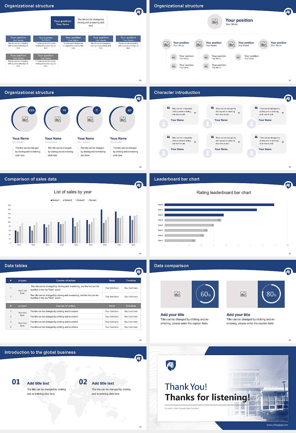 Pennsylvania State University-Penn State Berks Academic Presentation/Research Findings Report PPT Template16:9 ratio PPT effect preview image4