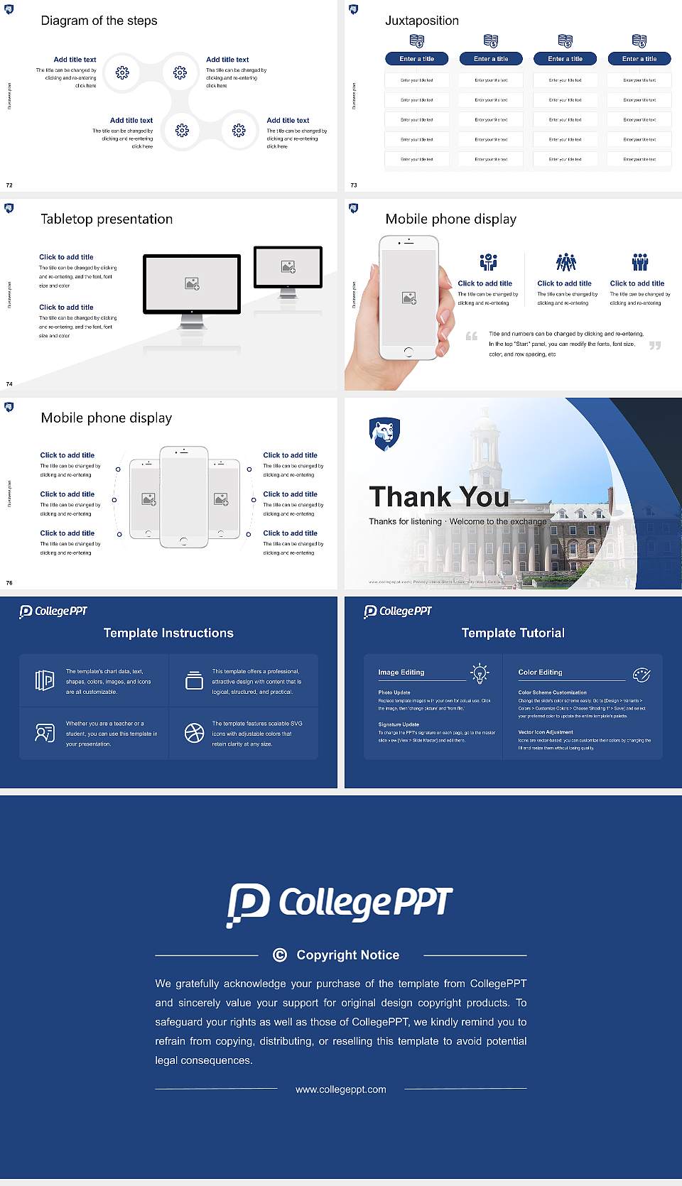 Pennsylvania State University-Main Campus Competition/Entrepreneurship Contest PPT Template16:9 ratio PPT effect preview image9
