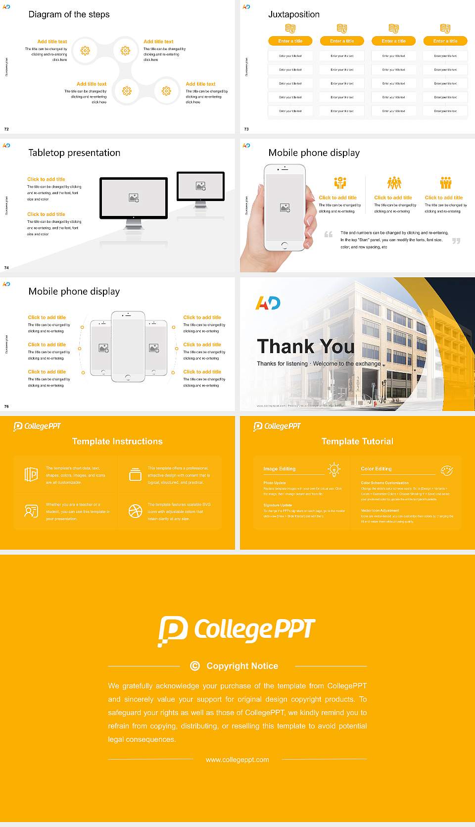 Pennsylvania College of Art and Design Competition/Entrepreneurship Contest PPT Template16:9 ratio PPT effect preview image9