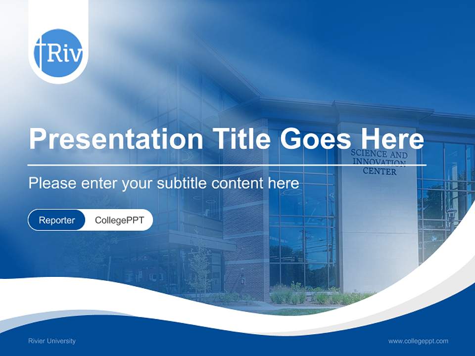 Rivier University Lecture Sharing and Networking Event PPT Template4:3 ratio PPT effect preview image4