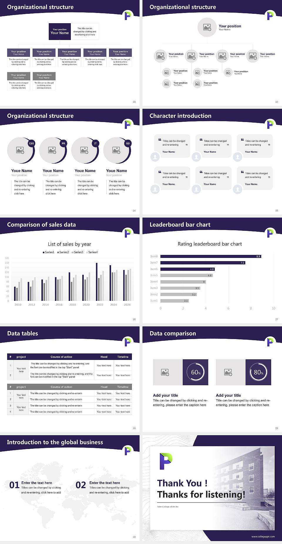 Paier College of Art Inc Academic Presentation/Research Findings Report PPT Template4:3 ratio PPT effect preview image4