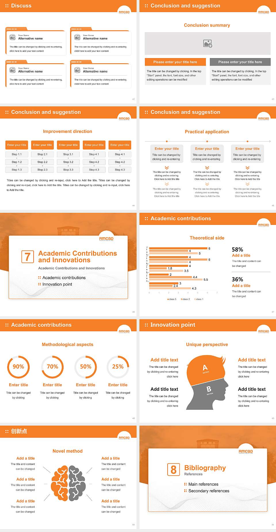 Rocky Mountain College of Art and Design Graduation Thesis Defense PPT Template4:3 ratio PPT effect preview image6