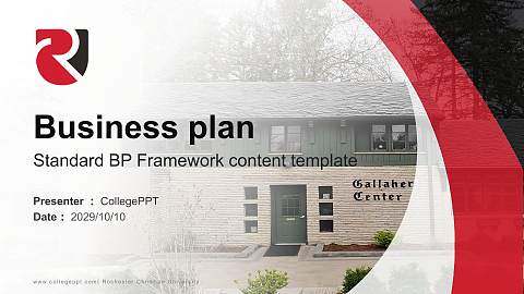 Rochester Christian University Competition/Entrepreneurship Contest PPT Template