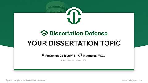 Rush University Graduation Thesis Defense PPT Template