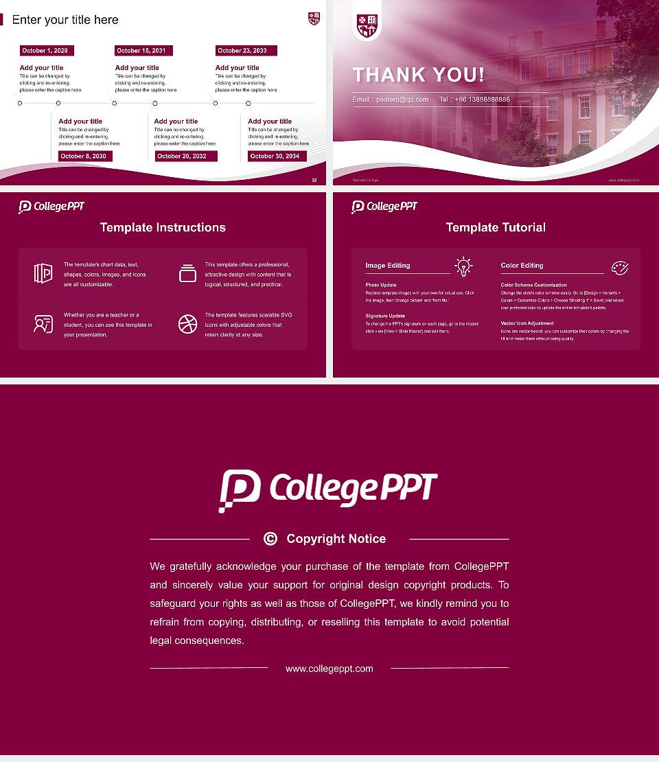 Roanoke College Lecture Sharing and Networking Event PPT Template16:9 ratio PPT effect preview image4