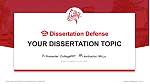 Pacific University Graduation Thesis Defense PPT Template