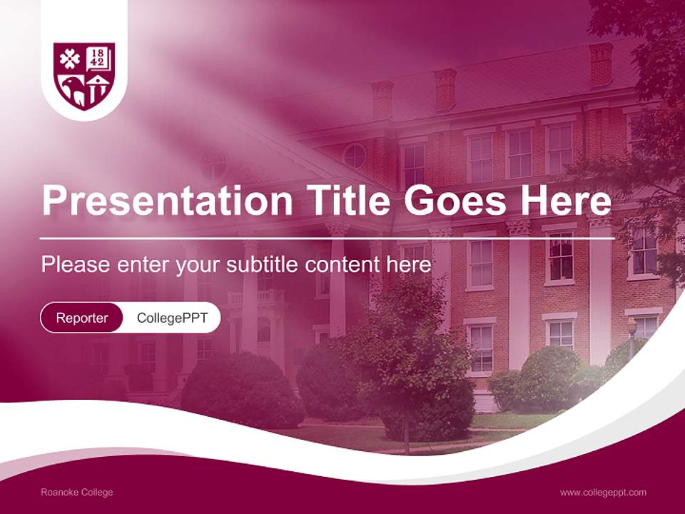 Roanoke College Lecture Sharing and Networking Event PPT Template4:3 ratio PPT effect preview image4